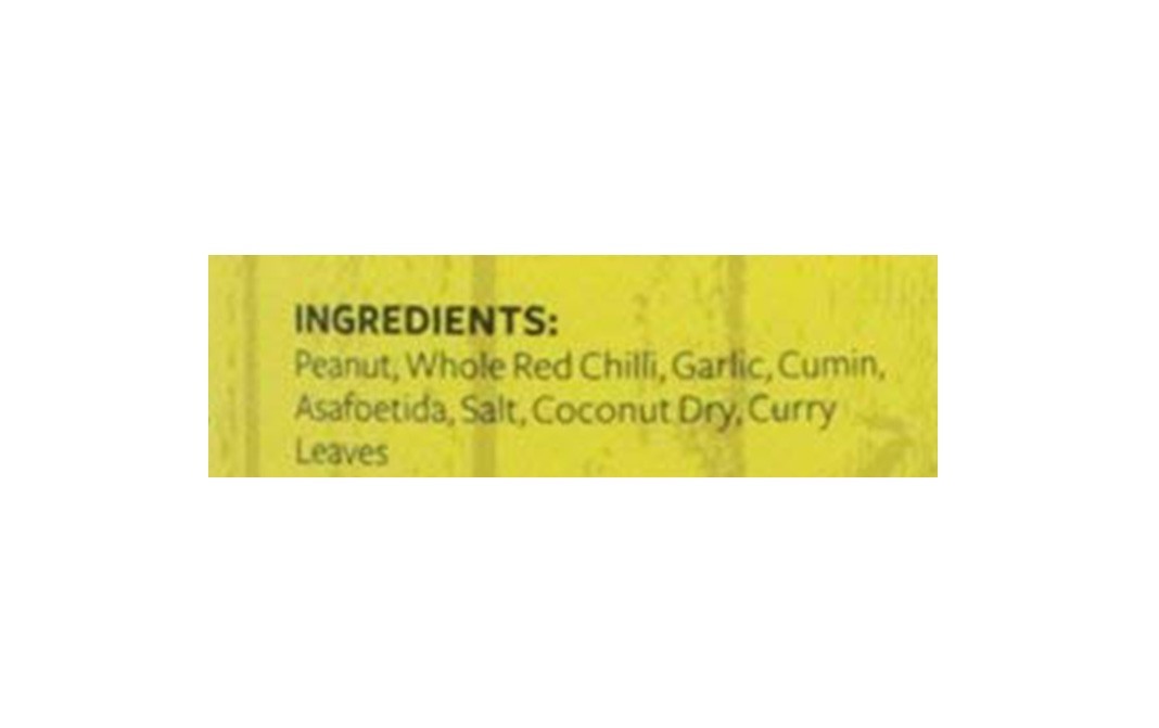 Nutty Yogi Peanut & Garlic Chutney Podi   Glass Jar  125 grams